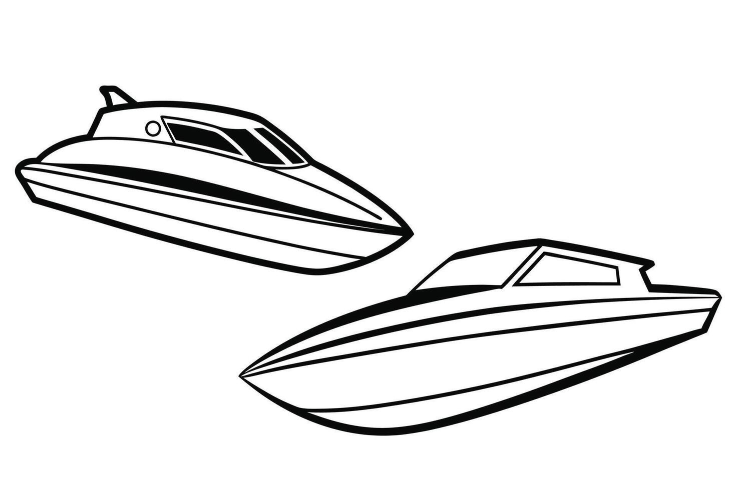 Speedboat Icon for Marine and Sports vector