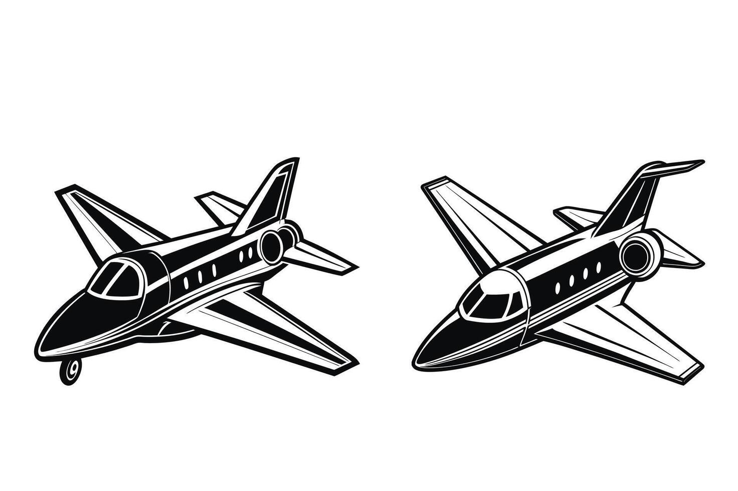 Detailed Jet Aircraft Image High Resolution Resizable Graphic for Travel and Aviation Uses vector