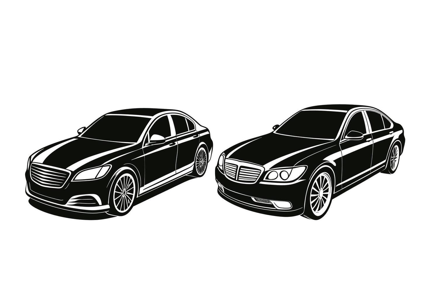 Versatile Sedan Car Easily Modify and Resize for All Your Automotive and Travel Designs vector