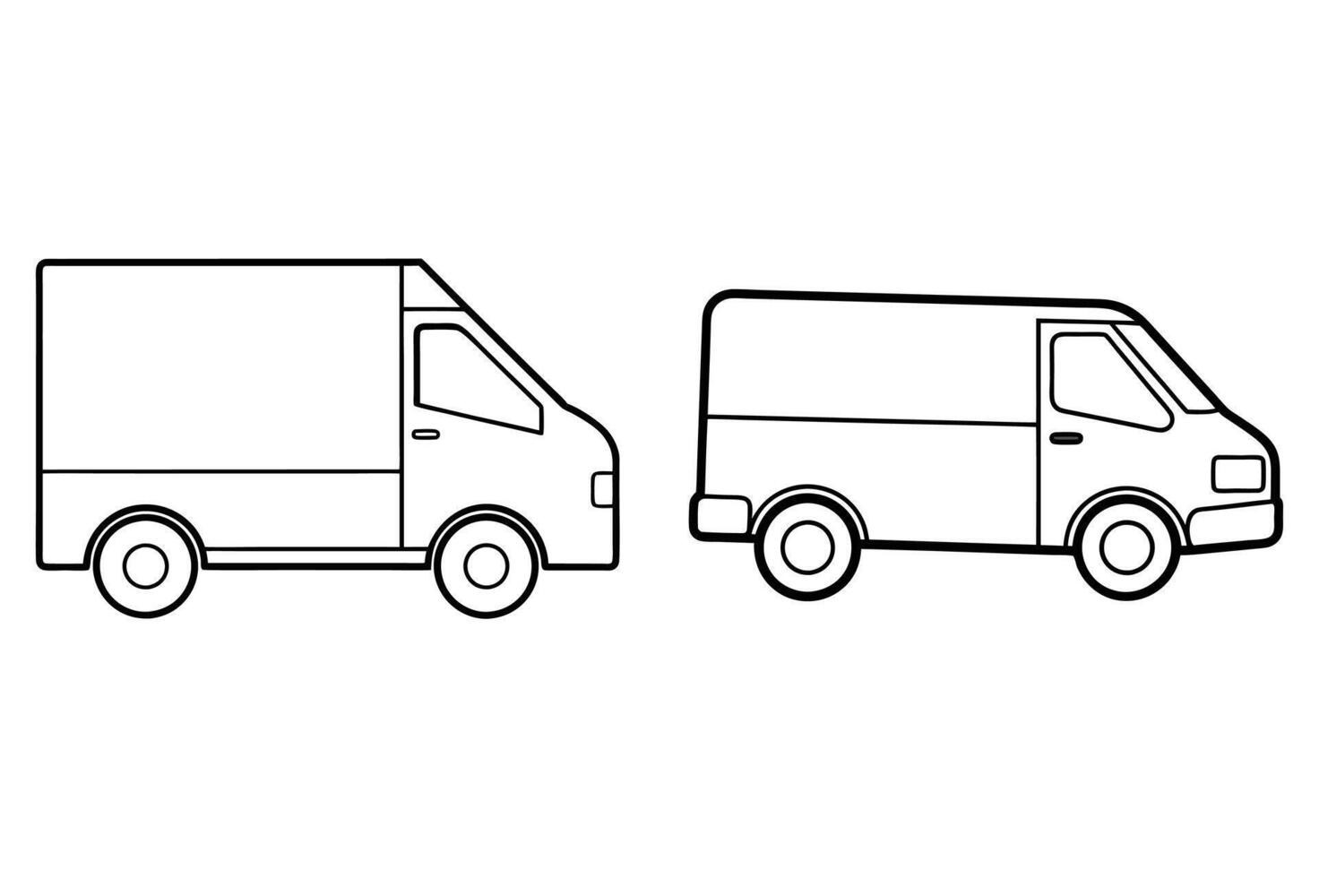 Customizable Delivery Vehicle Illustration vector