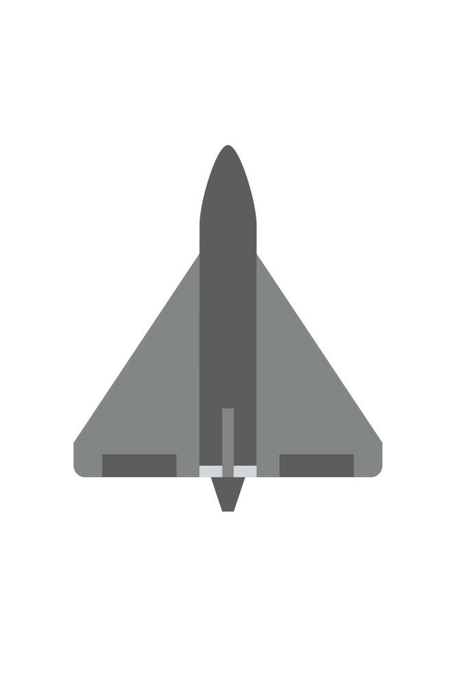 simple jet plane illustration for design vector