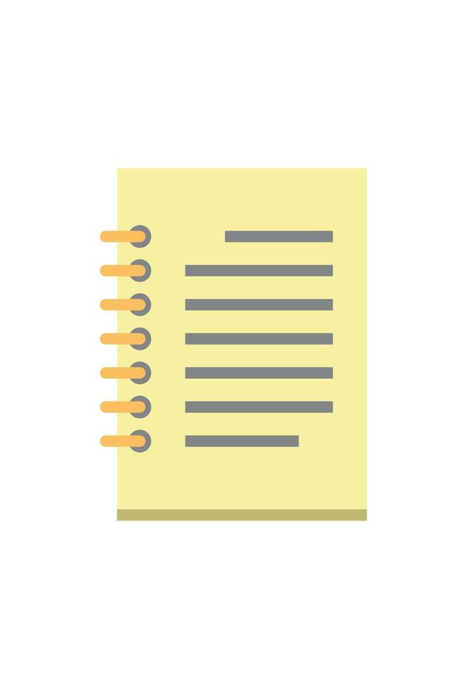 simple note icon for design vector