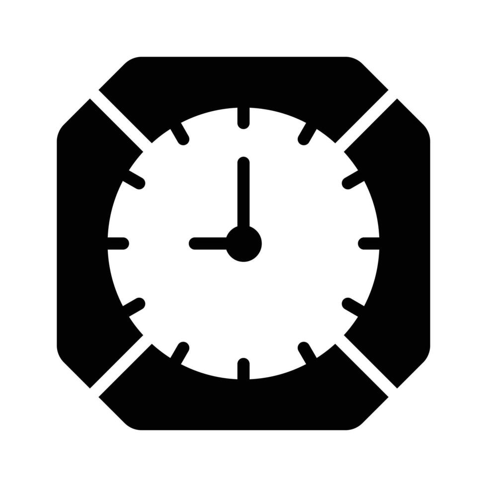 Track time accurately with this wall clock icon vector