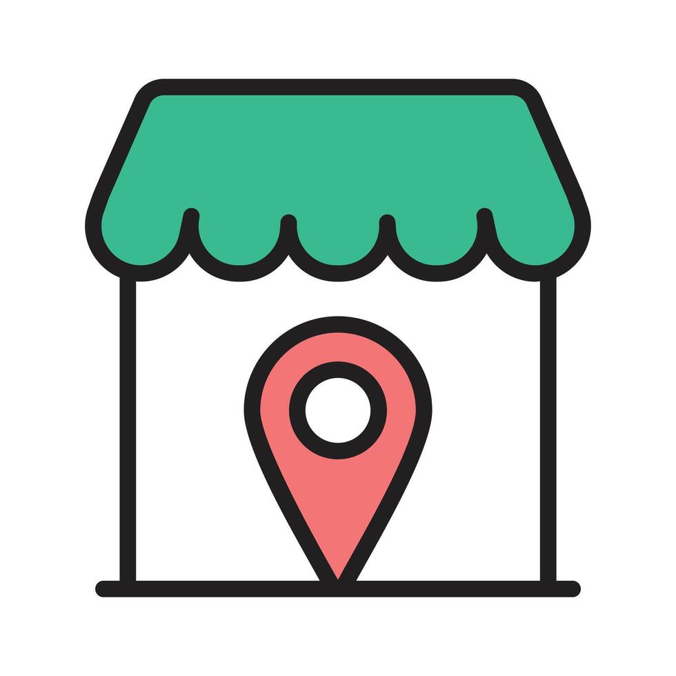 Pinpoint your store for easy access, ready to use icon vector