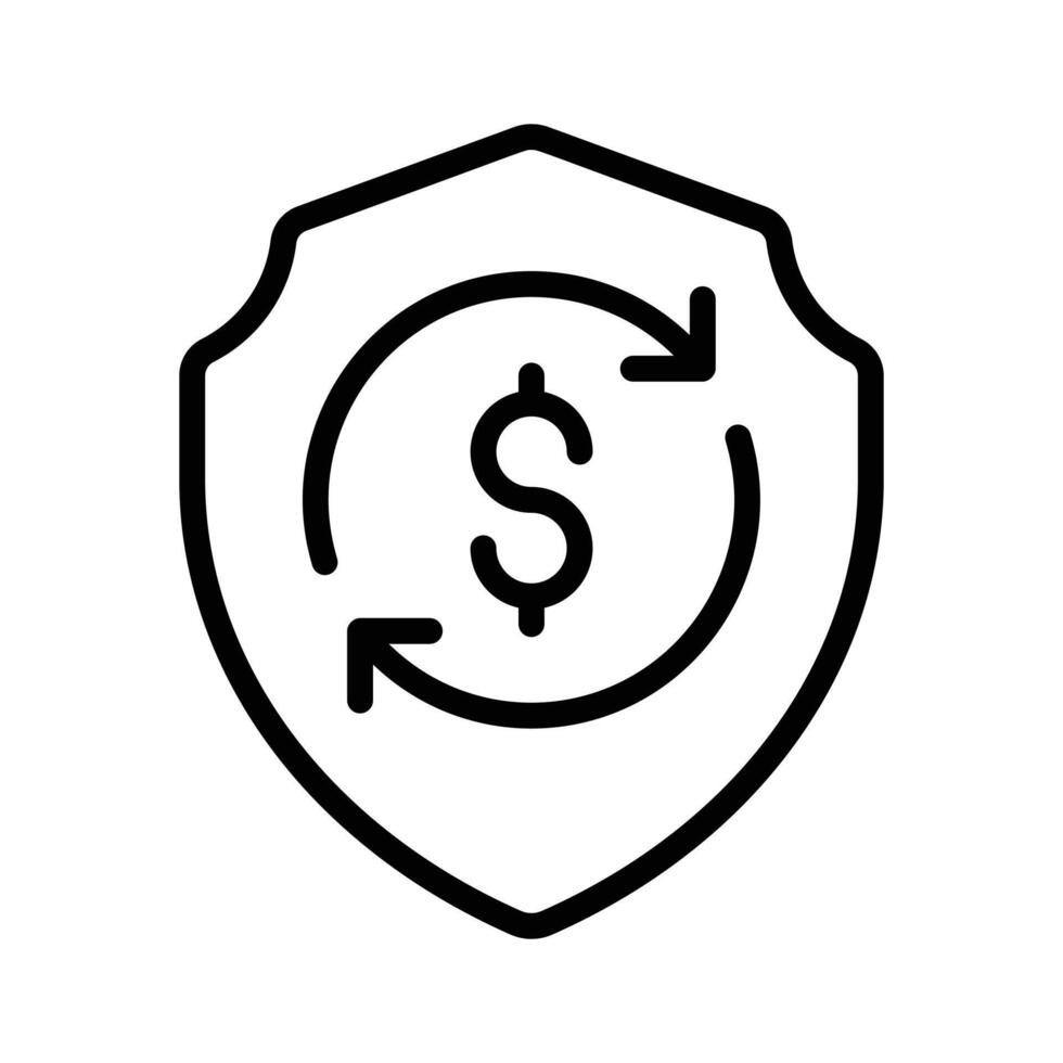 Protect your work with this sturdy shield icon for safety and security vector