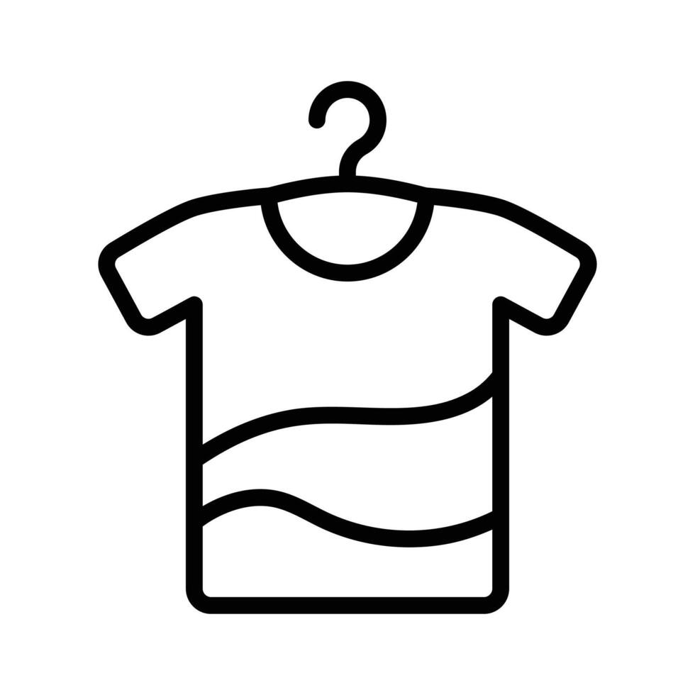 T shirt icon representing casual wear, fashion, and clothing vector