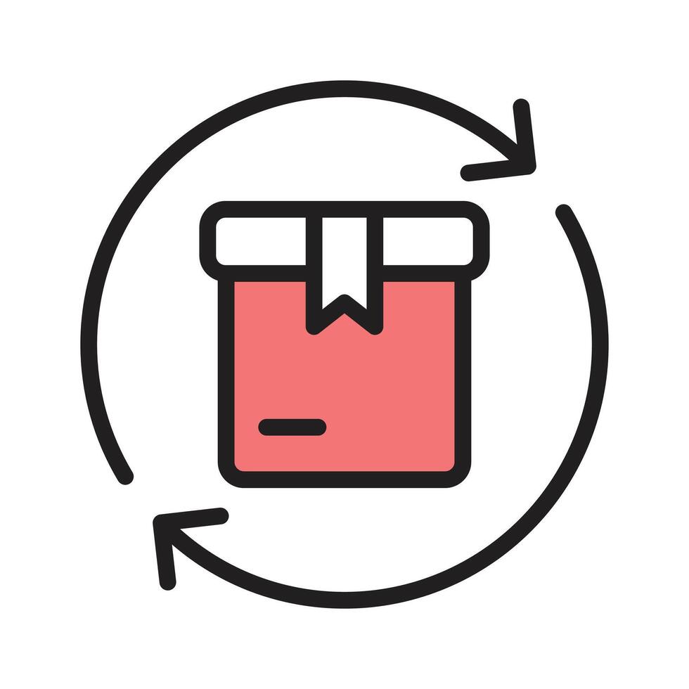 Represents the act of exchanging or trading boxes of goods vector