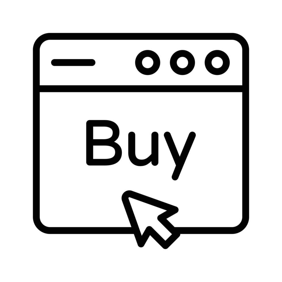 Icon representing the action of buying or making a purchase vector