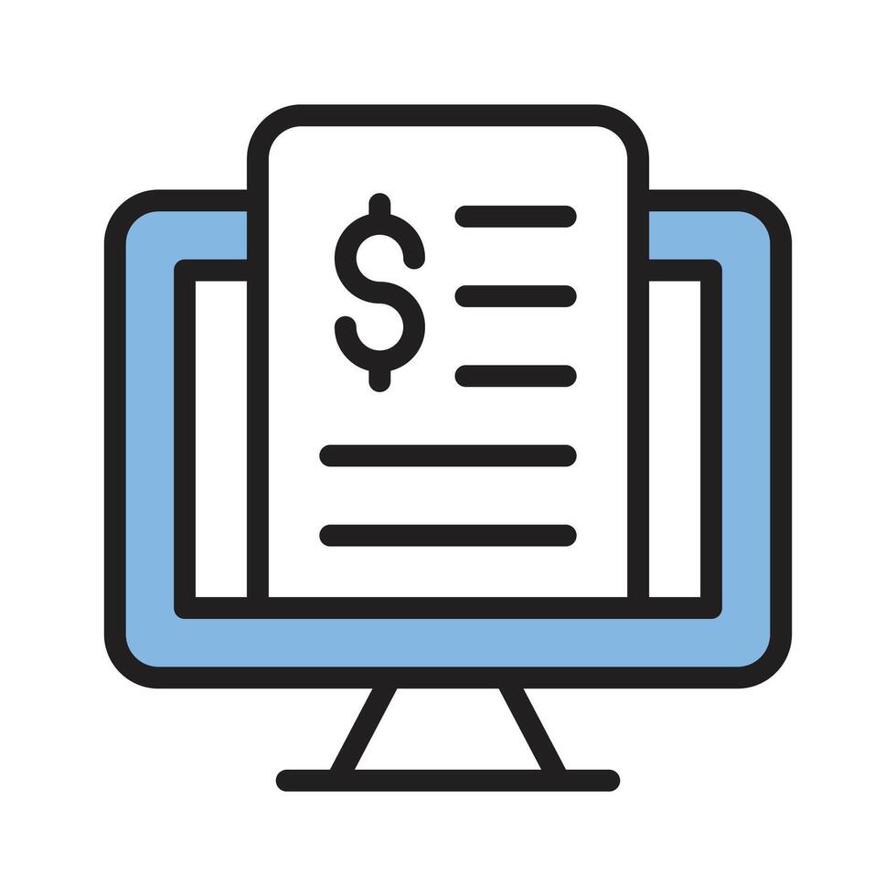 With this receipt icon manage transactions for clear purchase records vector