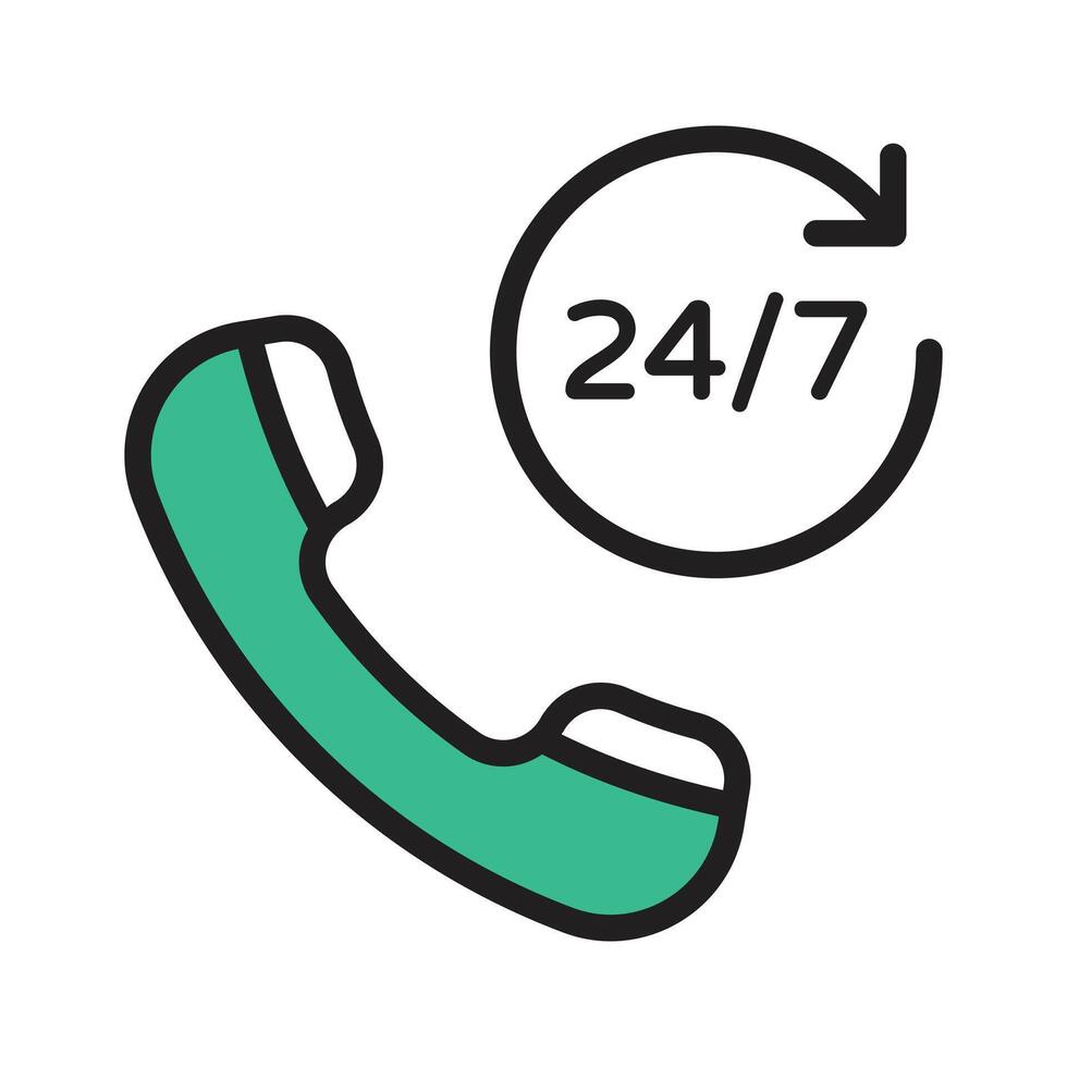 Enhance communication with this call services icon for customer support vector