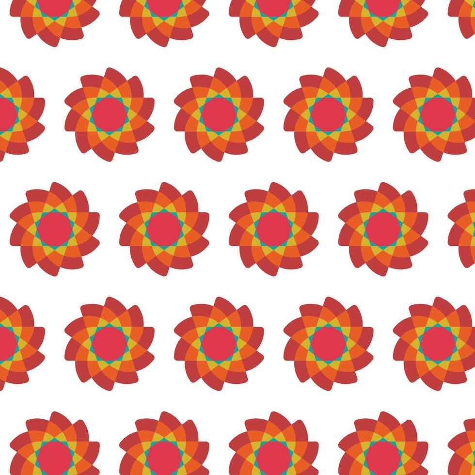 Flower type pattern vector