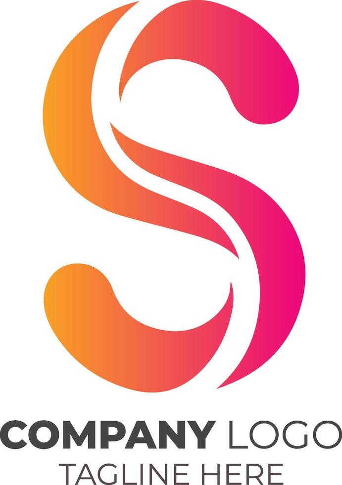 Modern Minimal Letter S Logo for Business Branding Creative Monogram Design and Corporate Identity Symbol vector