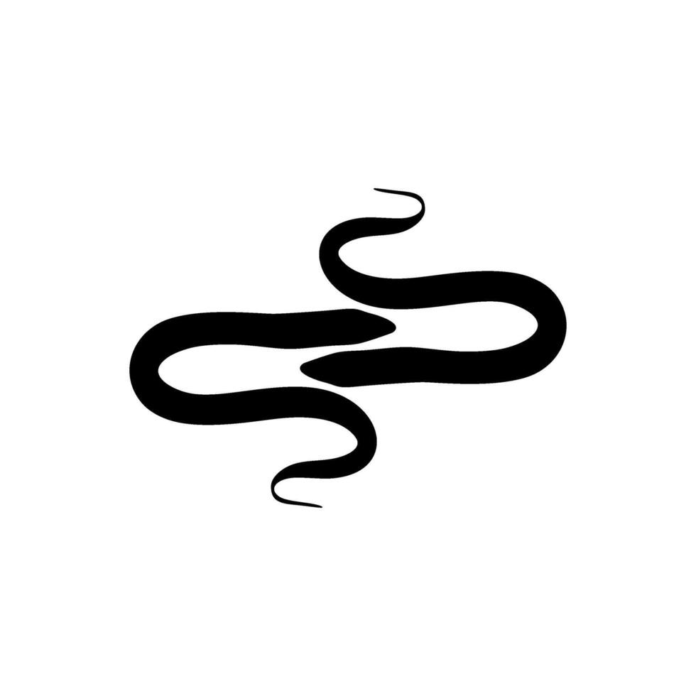 Pair of Eels Silhouette, Flat Style, can use for Logo, Pictogram, Website, Apps and or Graphic Design Element vector