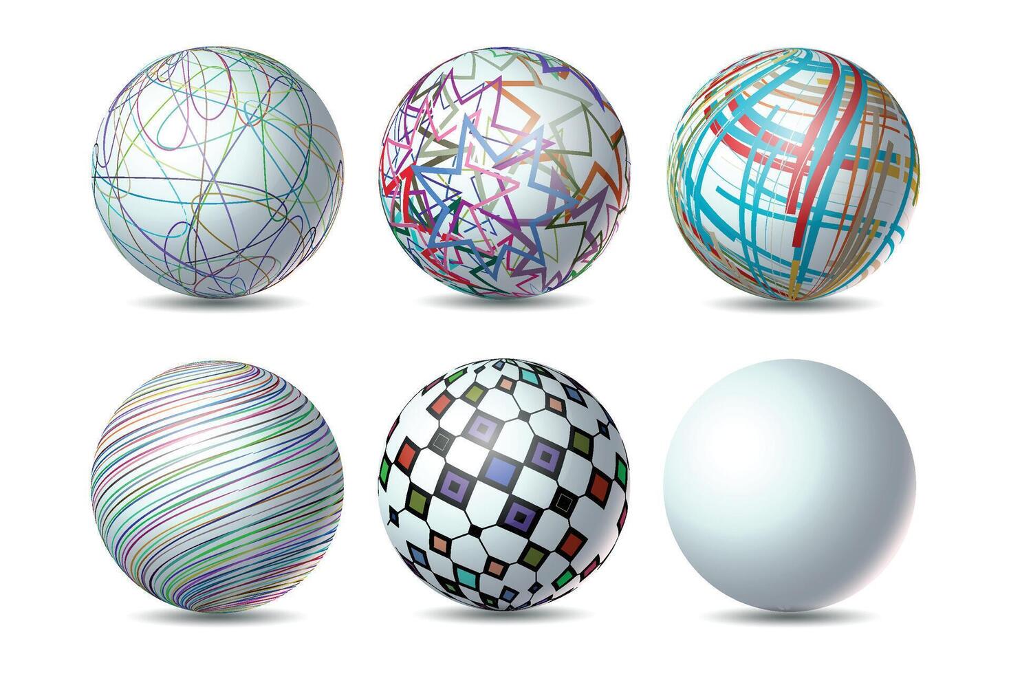 Abstract 3D Sphere Of Design vector