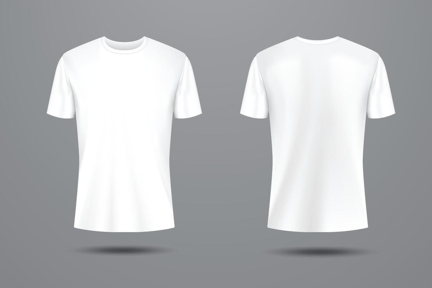 White t - shirt mockup template template vector