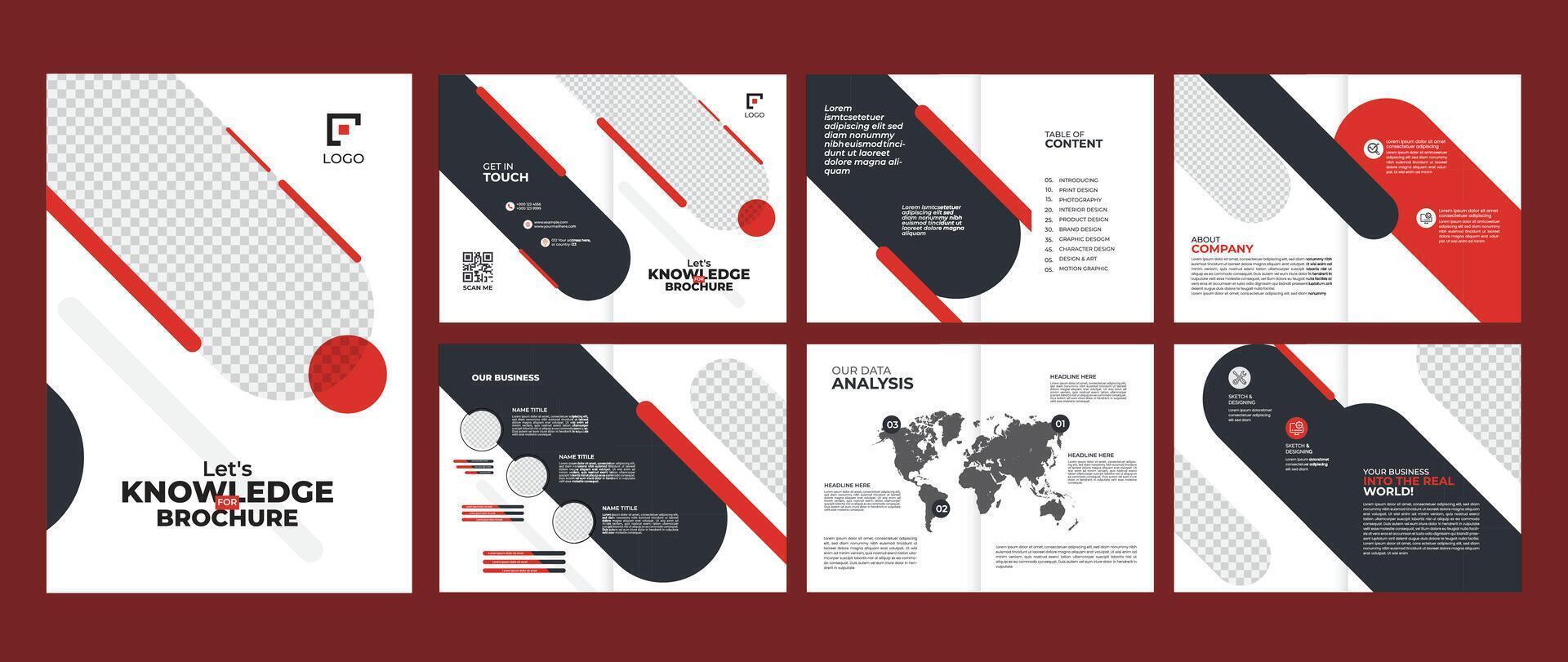 business brochure design template vector