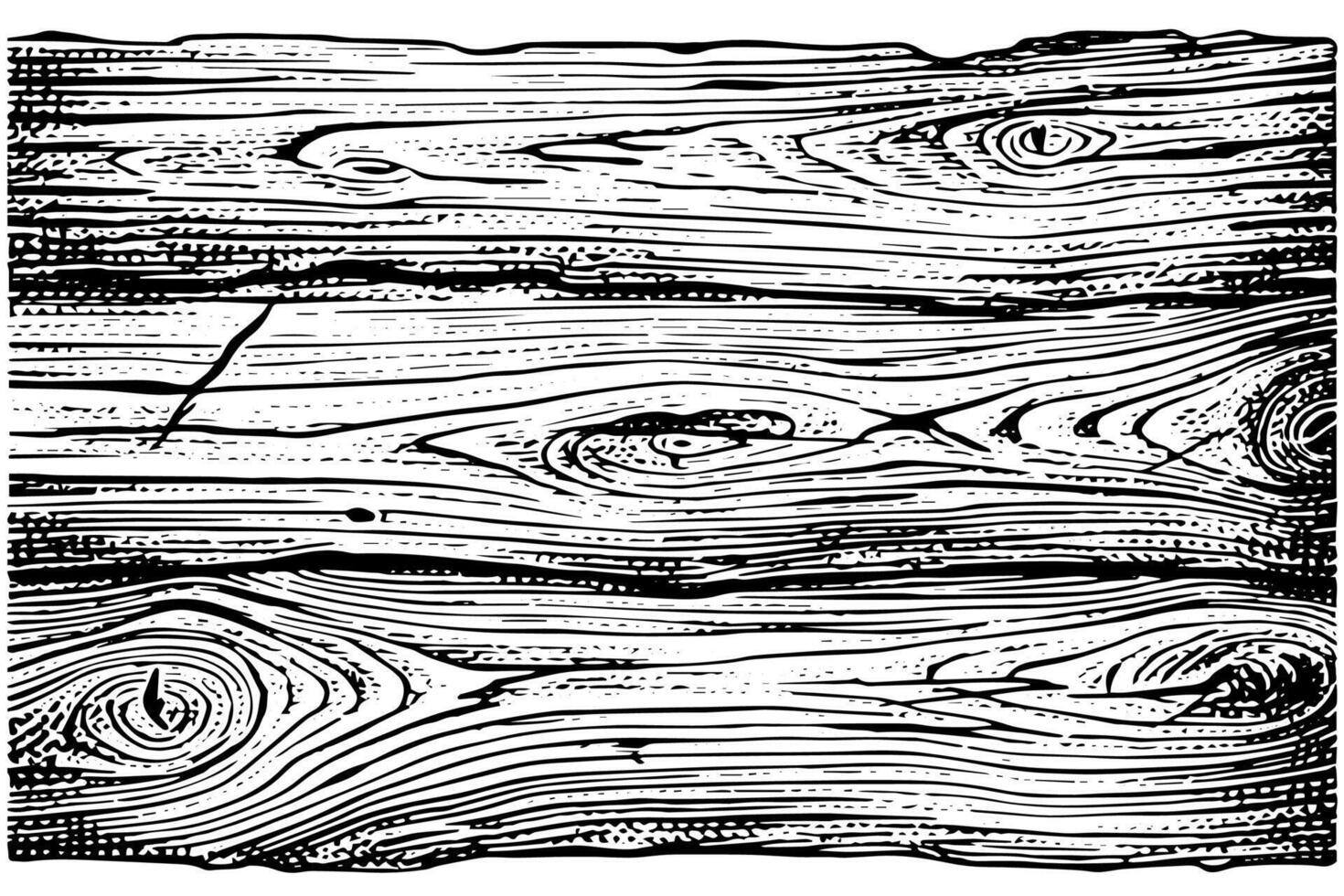 Distress dry wooden overlay texture. Template for design. Pattern for empty background. Illustration in engraved style. vector