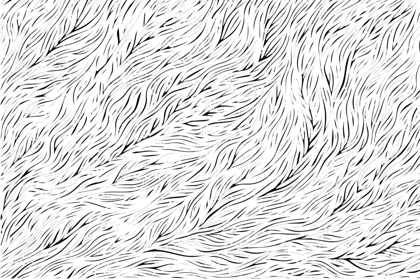 Vintage Fur Pattern Illustration of Abstract Animal Texture. vector