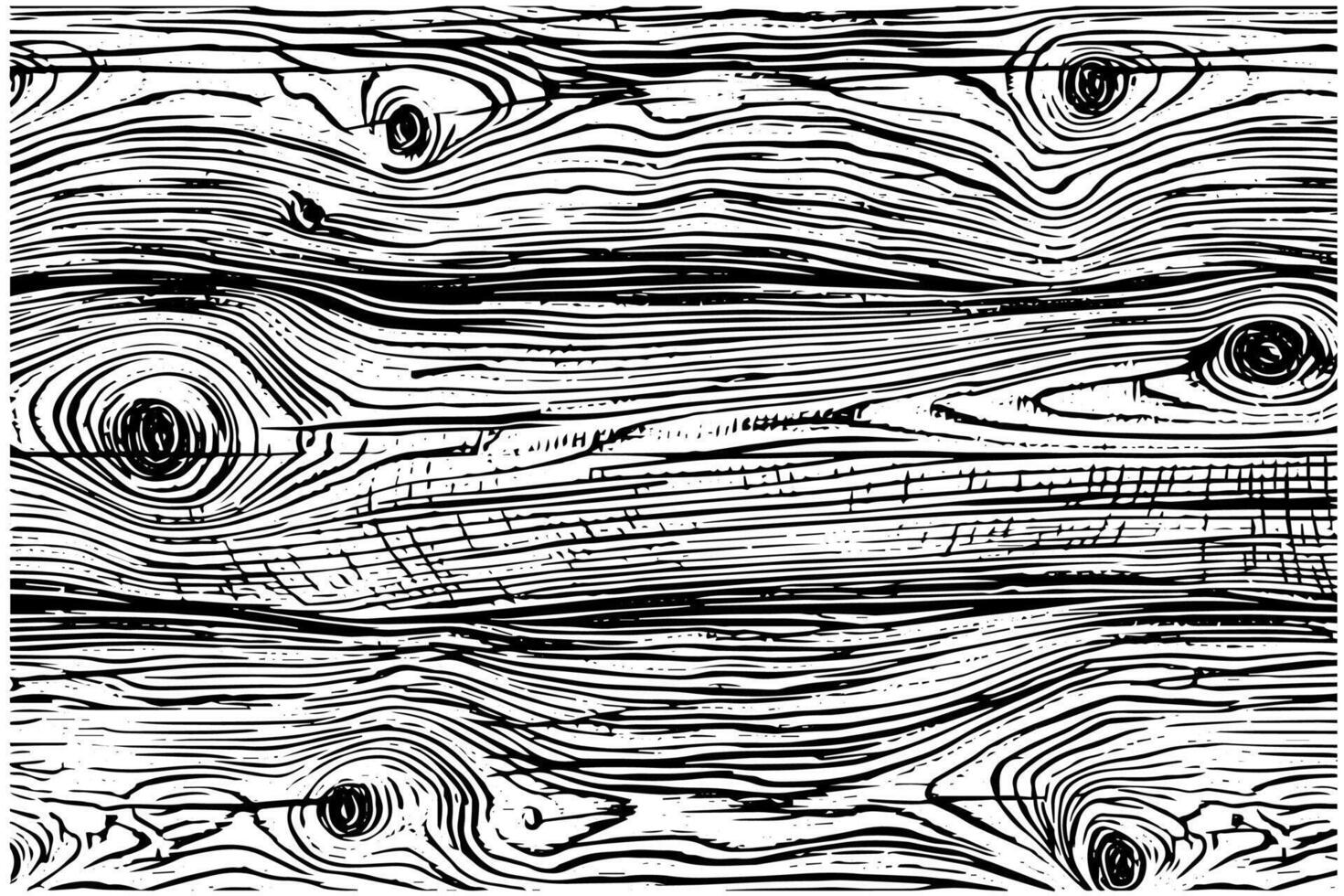Distress dry wooden overlay texture. Template for design. Pattern for empty background. Illustration in engraved style. vector