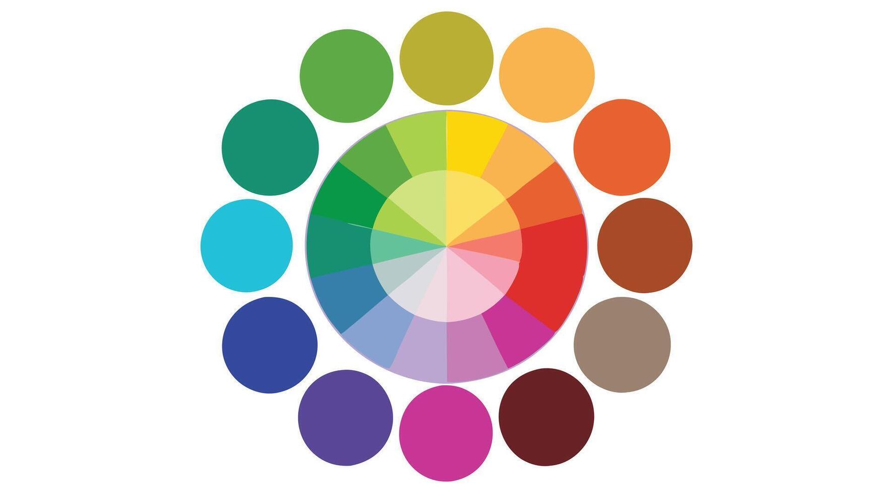 Abstract color palette guide vector