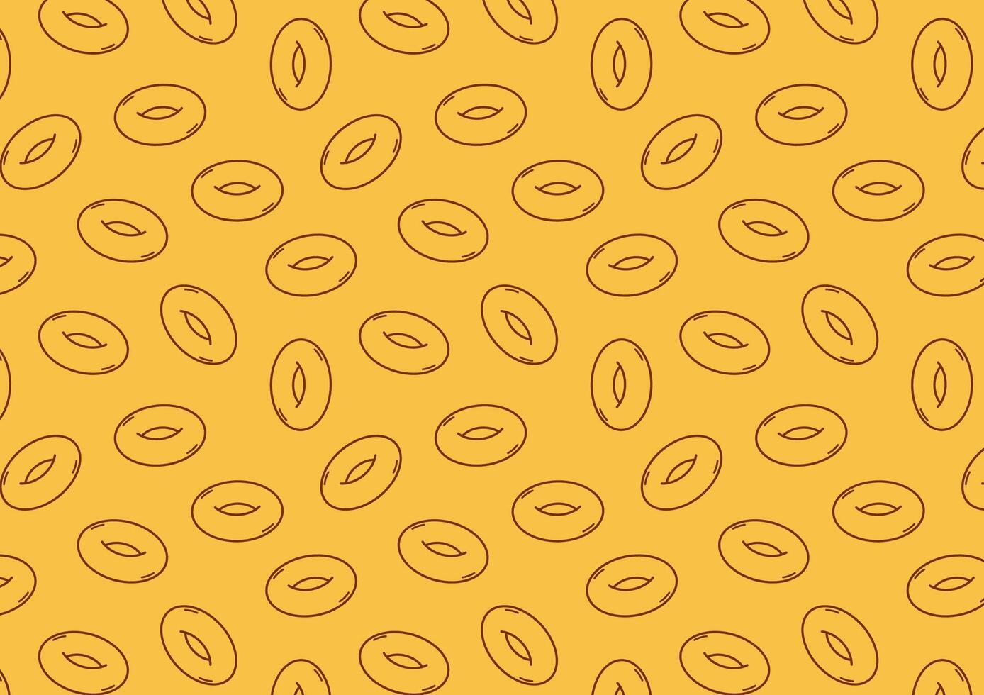 Doodle Doughnut pattern wallpaper. Food line art. Sketch design. Doughnut symbol. vector