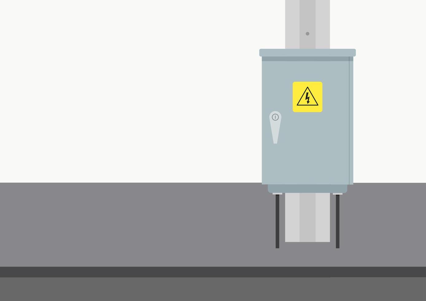 Electrical cabinet . free space for text. copy space. blank. vector