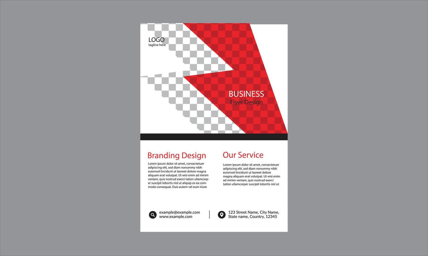 business flyer template with a modern and professional design. vector