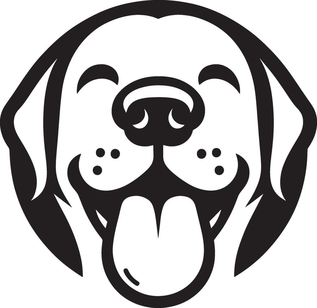 dog face icon on white background Pet Animal vector