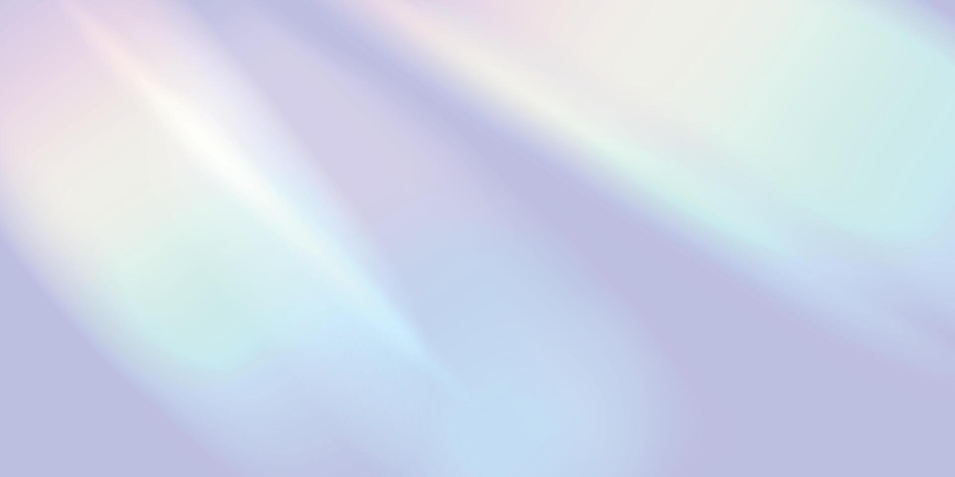 Rainbow blurred rays on a lilac background. Abstract background. Rainbow soft color banner. Refraction of light, sun and light glare. Reflected light prism effect. vector