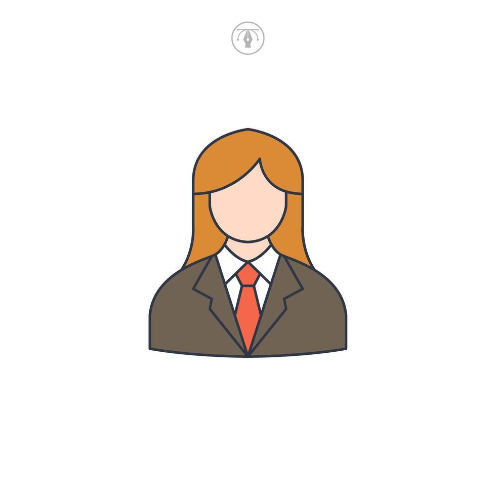Judge icon symbol illustration isolated on white background vector