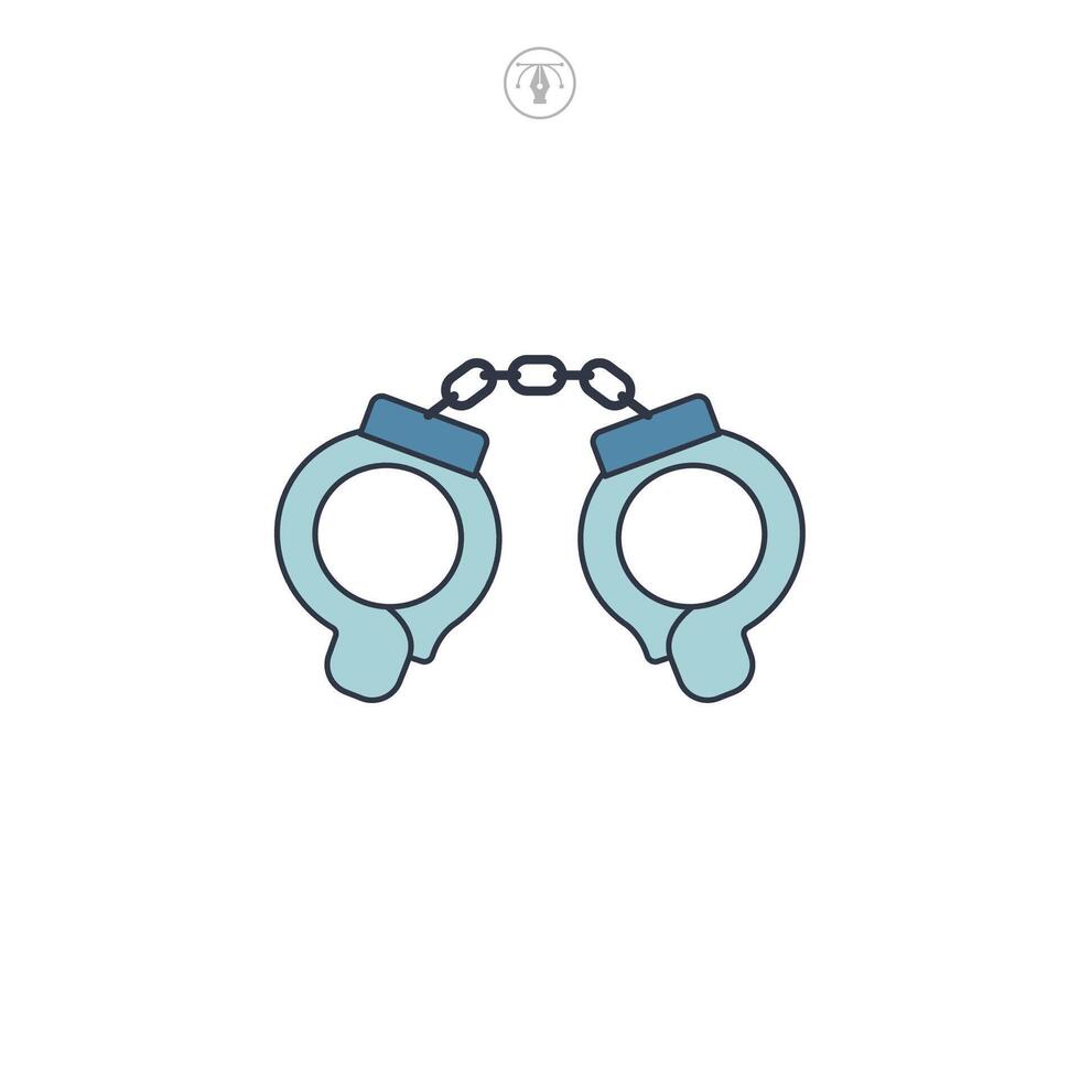 Cuffs icon symbol illustration isolated on white background vector