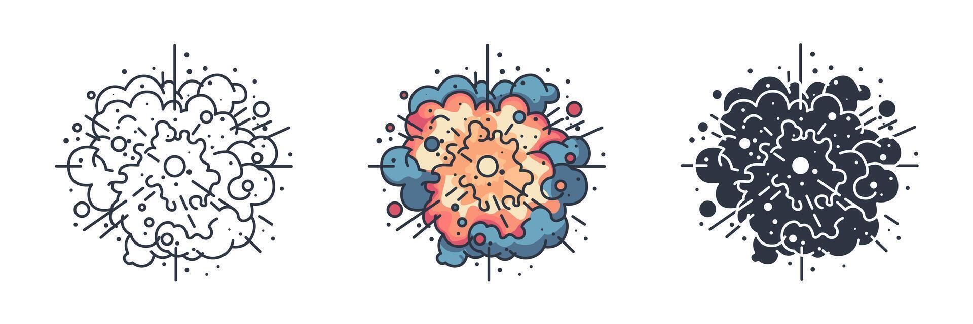 Nebula icon symbol illustration isolated on white background vector