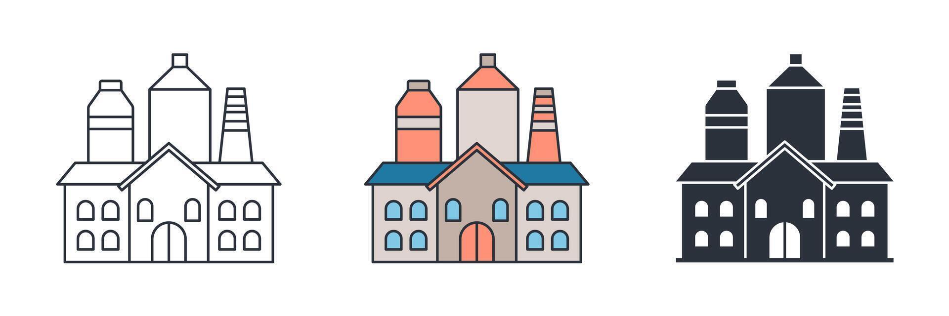 Brewery icon symbol illustration isolated on white background vector