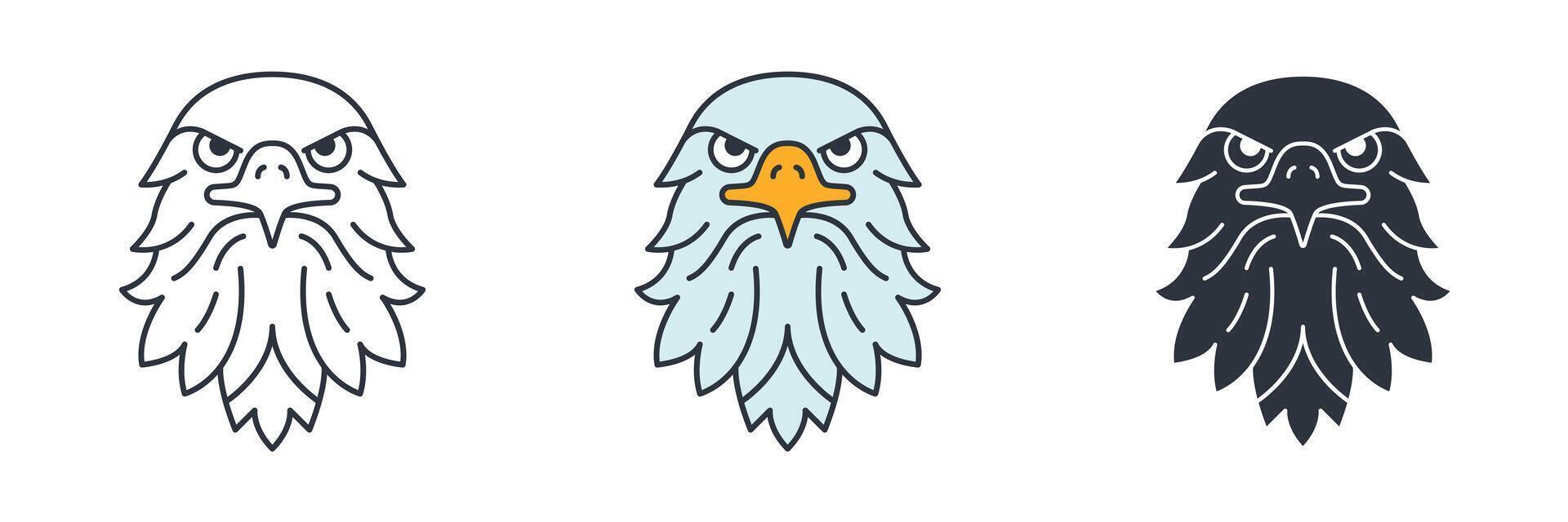 American Eagle icon symbol illustration isolated on white background vector