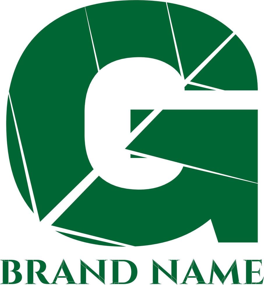 G letter green company logo vector
