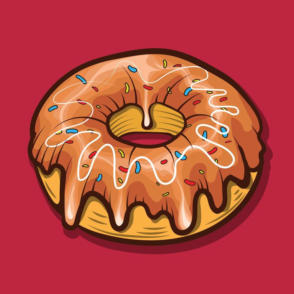 Wonderful yammy donut design vector