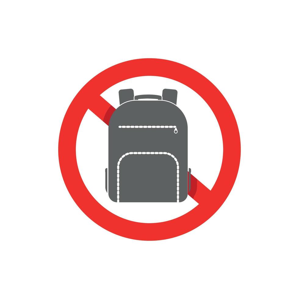 Templete design vectors are prohibited from carrying flat design bags.
