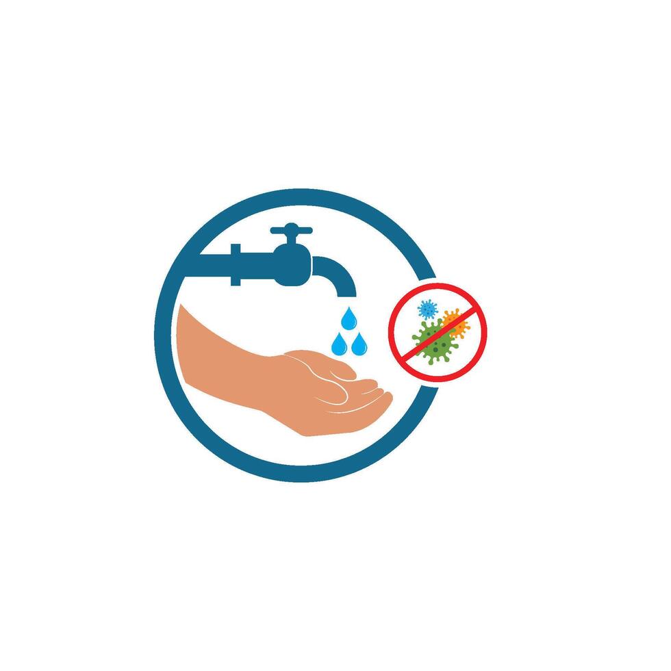 washing hands icon design vector