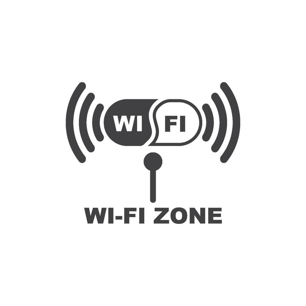 wifi zone illustration icon vector