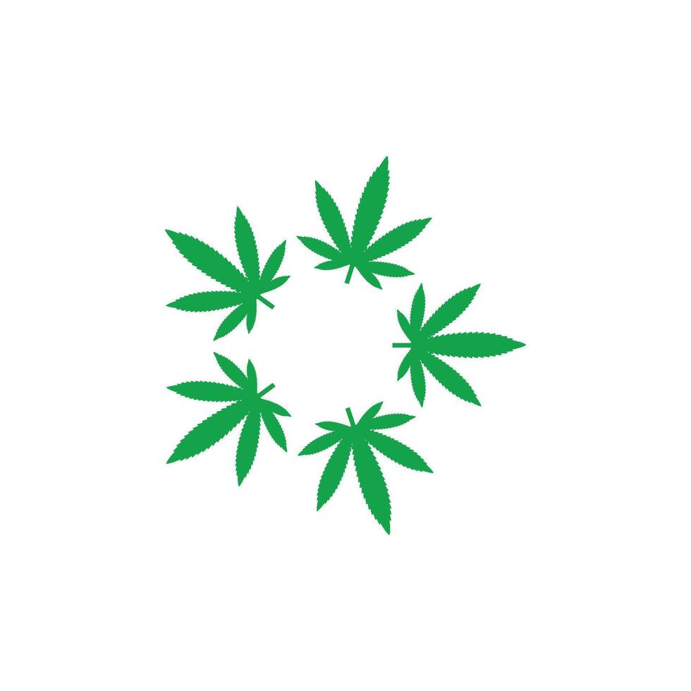 cannabis leaf icon illustration design vector