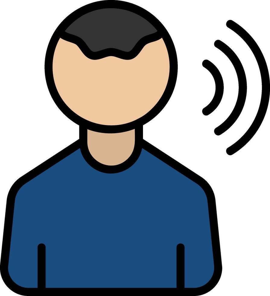Influencer Line Filled Icon vector