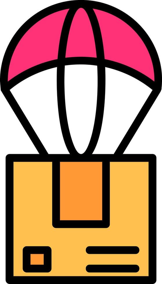 Dropshipper Line Filled Icon vector