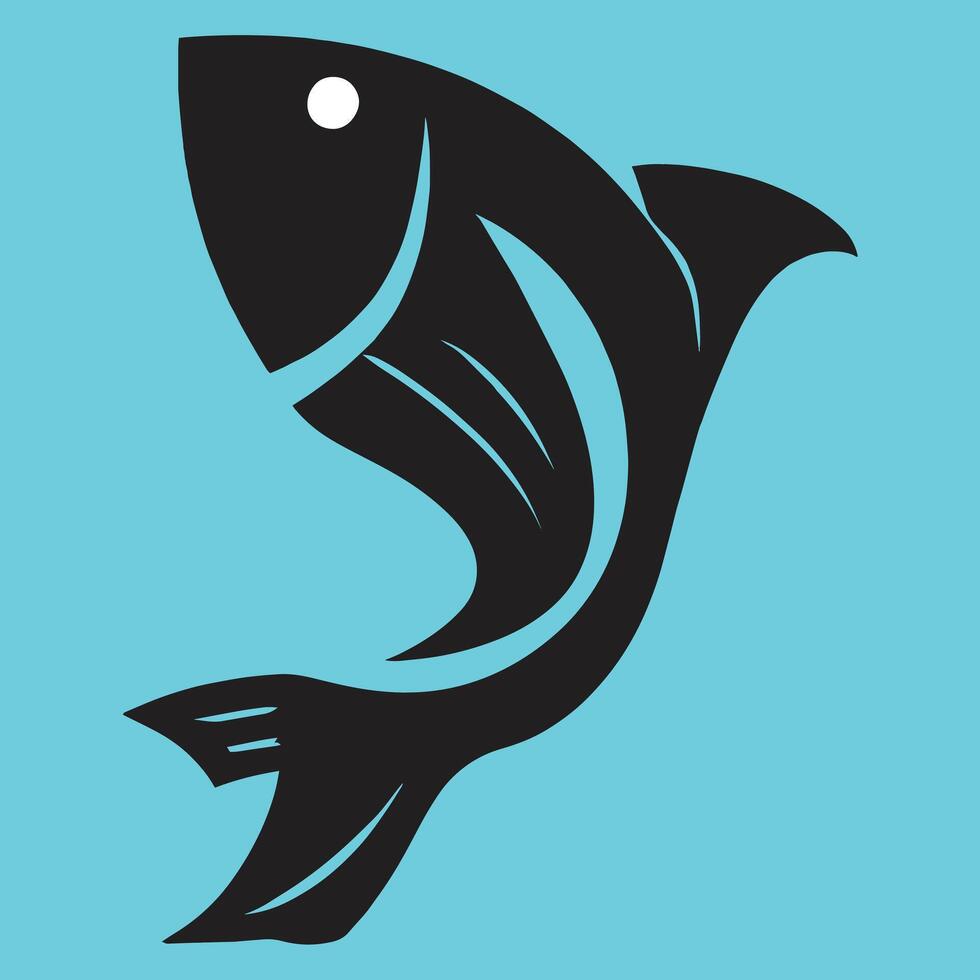 Flounder Fish Logo Artwork vector