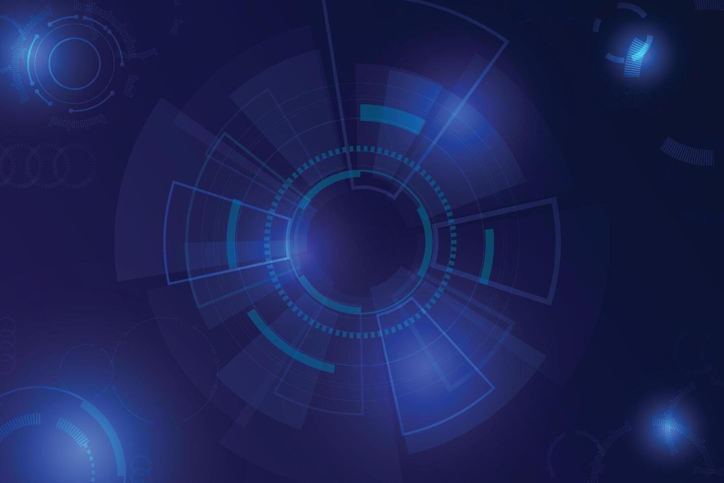 Technology background . Control and data display screen. Fast digital data transmission. HUD and connection circuit. vector