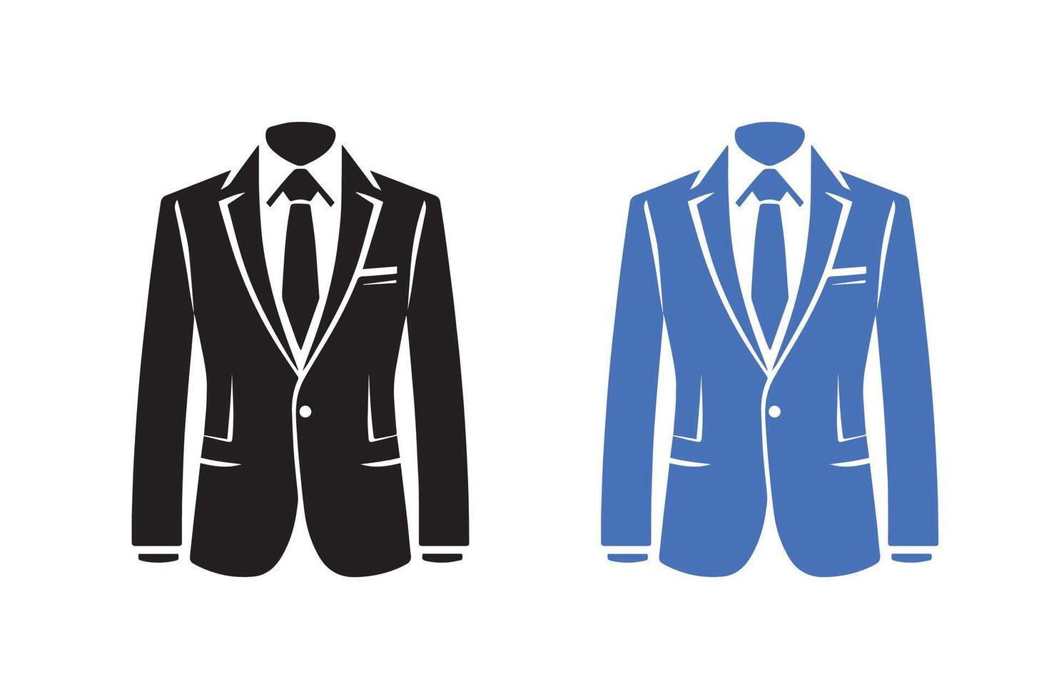 Men Suit, blazer or Jacket Mockup Illustration vector