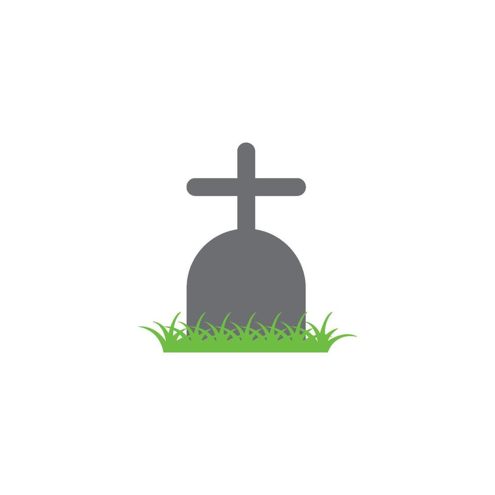 gravestone illustration design vector