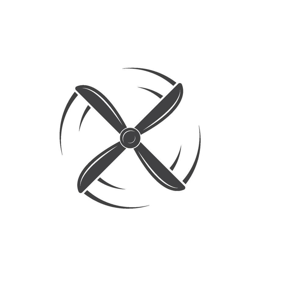 airplane propeller illustration design vector