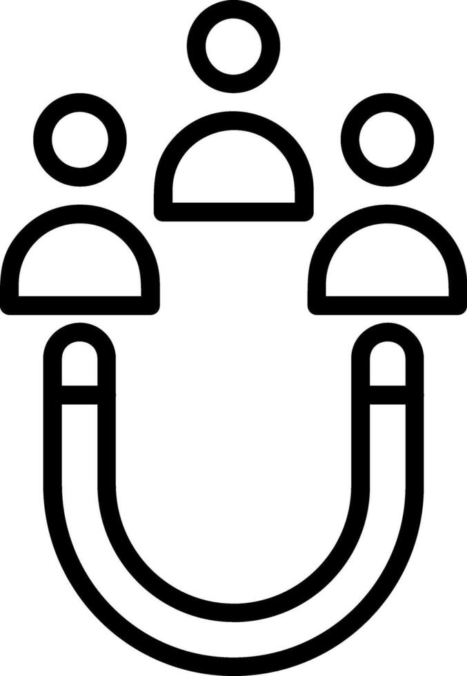 Customer Acquisition Line Icon vector