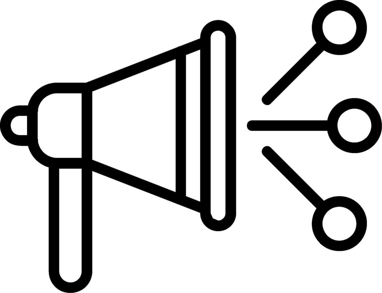 Content Marketer Line Icon vector