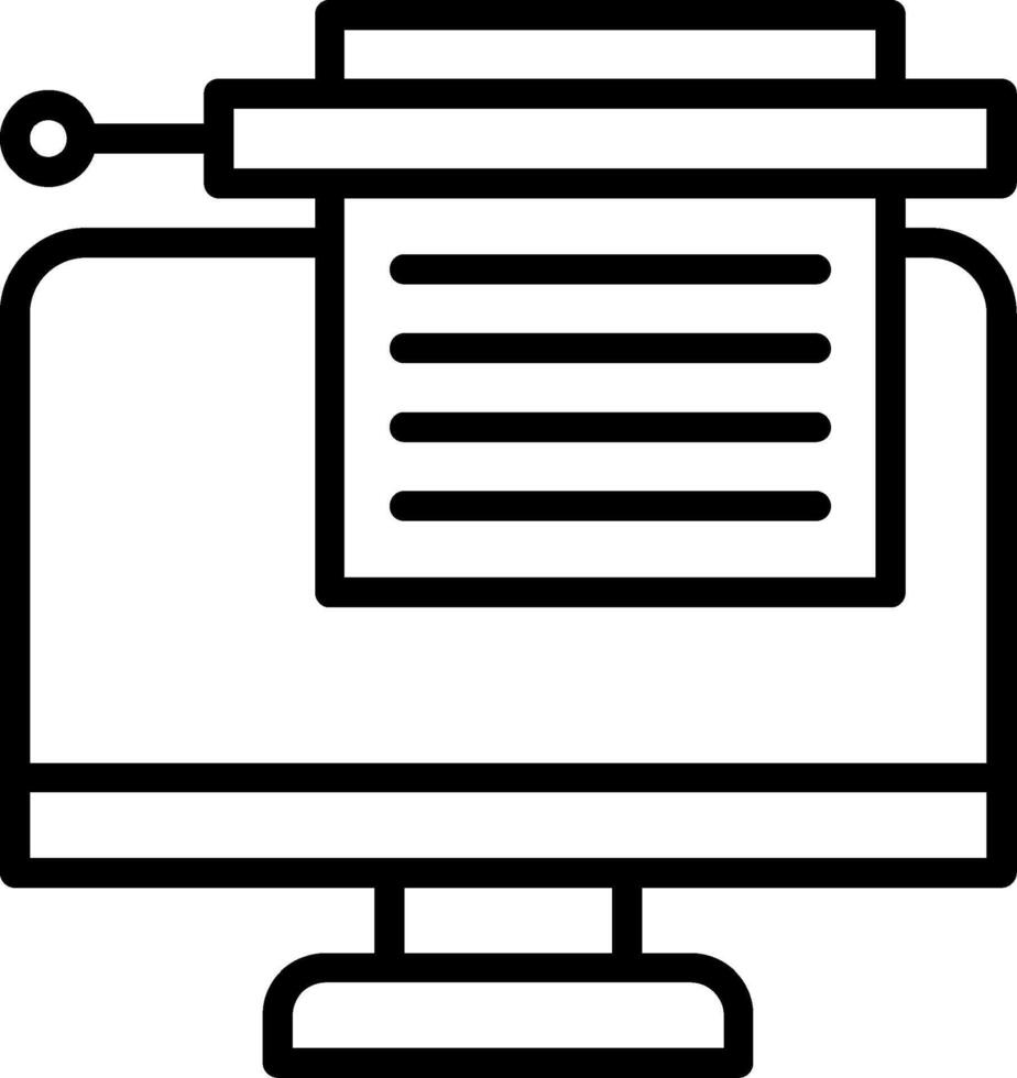 Bots Copywriting Line Icon vector